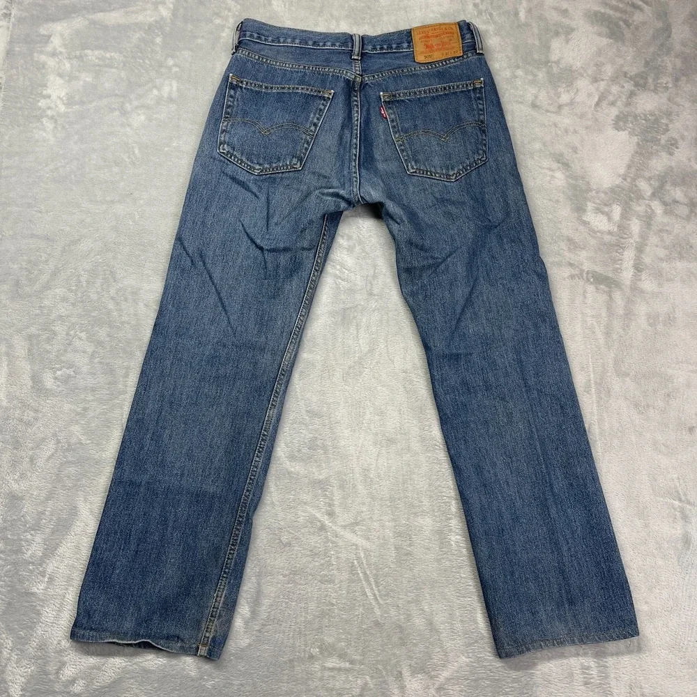 Vtg Levi's 505 Jeans Mens 31x32 (32x30) Blue Denim Medium Wash Straight Leg‎